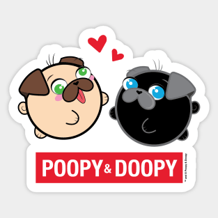 Poopy and Doopy ™ Love Sticker